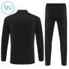 Portugal Training Sweatshirts Quarter-zip 2025-26 Schwarze Für Kinder